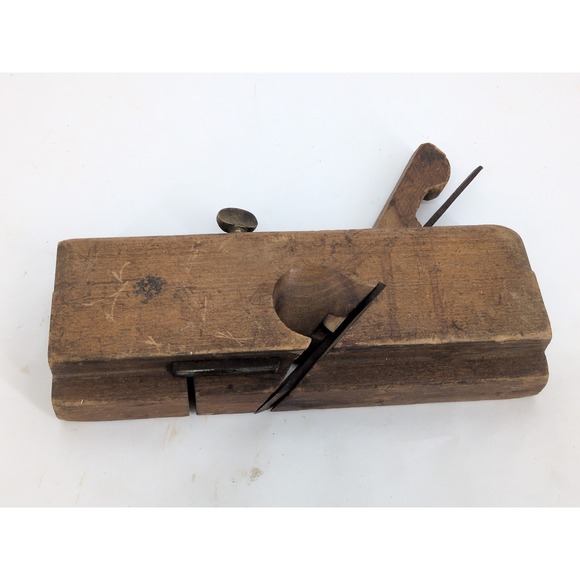 Very Rare Josiah King Adjustable Wood Rabbet Molding Plane Antique Tool - Picture 7 of 10